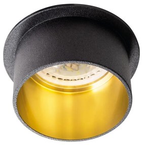 Kanlux 27322 - Лампа за вграждане SPAG 35W черен/златист