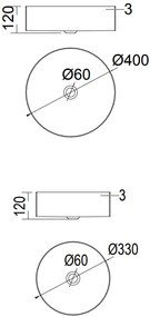 Мивка Milo Voss-Mauro-brushed-Diameter 33 cm