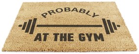 Изтривалка от кокосови влакна 40x60 cm Probably At The Gym – Artsy Doormats