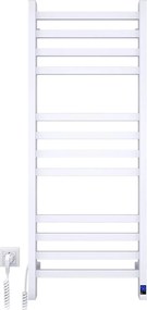 Лира за баня AVANGARD с термостат, 227 Вт, 120 x 48 см, бяла, лява