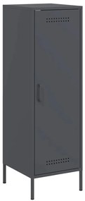 843008 vidaXL Висок шкаф, антрацит, 36x39x113 см, стомана