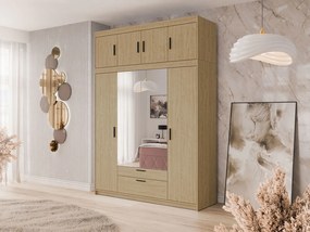 Гардероб четири врати Elena 4DM Plus-Сонома