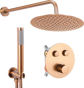 ДУШ СИСТЕМА за вграден монтаж Rea LUNGO COPPER BRUSH BOX