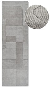 Сива ръчно изработена вълнена пътека 80x250 cm Charlotte – Villeroy&amp;Boch
