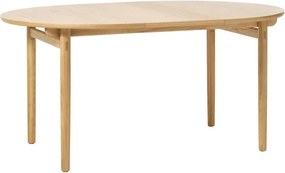 Кръгла сгъваема маса за хранене от дъб ø 120 cm Carno - Unique Furniture