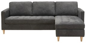 Тъмносив ъглов диван Firenze - House Nordic