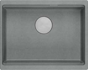 гранитна мивка Logan 100 Grey Metallic