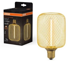 LEDVANCE LED ЛАМПА DECOR STR SQ100 GOLD/DIM 3.5W/818 E27  - 4058075840188