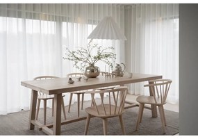 Матова лакирана дъбова маса за хранене , 220 x 95 cm Brooklyn - Rowico