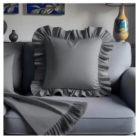Калъфка за възглавница със смес от памук 40x40 cm Ruffled – Mila Home