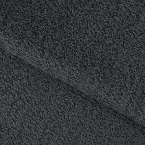 Тъмносив разтегателен ъглов диван от букле (ляв ъгъл U форма) Feraria – ELTAP