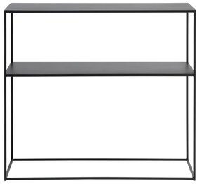 Черна метална конзолна маса 35x90 cm Pebble – Unique Furniture