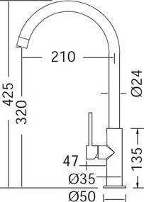 Кухненски кран Eurorama Inox 702515