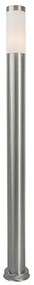 Модерна външна лампа стълб стомана 110 см IP44 - Rox
