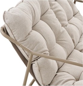 Бежов тапициран градински комплект за отдих за 4 души Nilo – House Nordic