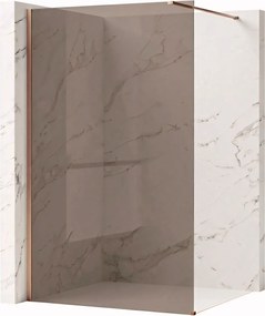 Параван за душ Rea Flexi Brown / Brush Copper 140