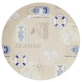 Плоска чиния Versa Seaside полиетилен RPET Ø 25 cm