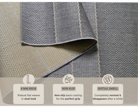 Сива външна пътека , 80 x 200 cm Sunshine - Hanse Home