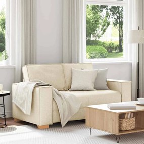4104979 vidaXL Двуместен диван, ленен, 120 см