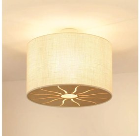 Brilagi - Плафон COUNTRY ROLLER 1xE27/15W/230V, Ø 50 см, кремав