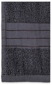 Антрацитни памучни кърпи в комплект от 4 бр. от тери 50x100 cm – Good Morning