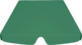 Резервен покрив за градинска люлка, зелен, 150/130x70/105 cм