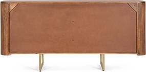 Скрин от масивно манго в златист цвят/в естествен цвят 160x75x40 cm Vilas – Bizzotto