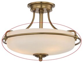 Quoizel - Резервно стъкло за полилей GRIFFIN