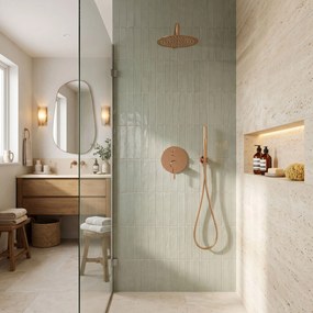 Душ система за вграждане Rea Lungo Copper