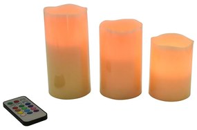 LED свещи в комплект от 3 бр. (височина 10 cm) – Hilight
