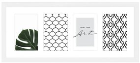 Бяла пластмасова рамка за стена 50x20 cm