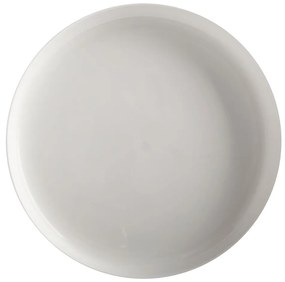 Бяла порцеланова чиния с повдигнат ръб Basic, ø 33 cm - Maxwell &amp; Williams