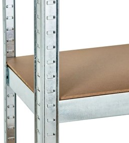 Стабилен метален стелаж за съхранение с 5 рафта 180x90x40 см