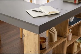 Работна маса от декор от бор 120x130 cm Vesper – Kalune Design