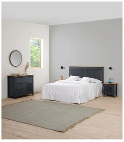 Сиво дървено нощно шкафче Bruna - Marckeric