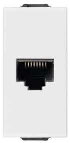 VIMAR 09339.14 RJ45 Интернет розетка кат.6 Netsafe FTP, Бял, 1M NEVE UP