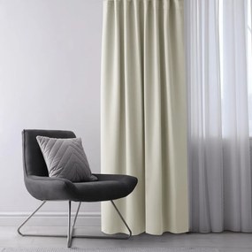 Кремаво затъмняващо перде 140x245 cm Eyelets – Restilo
