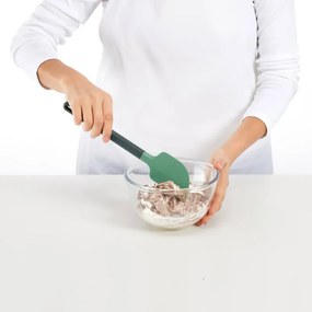 Шпатула за обиране Lekue 1010186, 28.5 см, Против надраскване, 4/220°C, Гъвкав ръб, Зелен