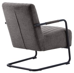 Тъмносиво кресло Trout – Unique Furniture