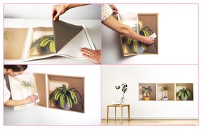 Комплект от 3 стикера с 3D ефект Цвете - Ambiance