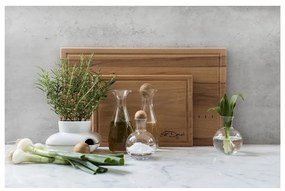 Солница и пиперница с капачка от дъбова дървесина, 200 ml Oval - Sagaform