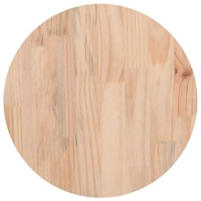 833655 vidaXL Плот за маса, кръгъл, Ø30x3 см, бор масив