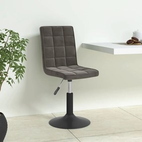 3089290 vidaXL Въртящи трапезни столове, 4 бр, тъмносиви, кадифе