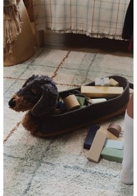 Тъмнокафява текстилна детска кошница за играчки 59x16x23 cm Sparky – Lorena Canals