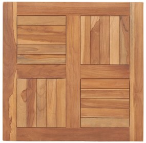 48988 vidaXL Плот за маса, тиково дърво масив, 60x60x2,5 cм