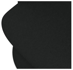 Черен тапициран трапезен стол Kalo – Makamii