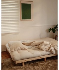 Диван от велур в черен и антрацитен цвят 200 cm Lean - Karup Design