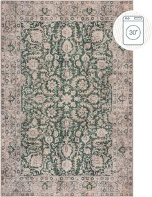 Зелен килим подходящ за пране 152x230 cm Beau Floral – Flair Rugs