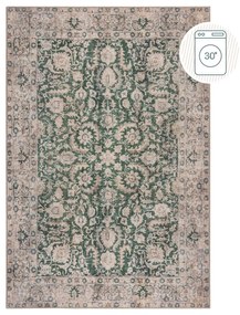 Зелен килим подходящ за пране 190x290 cm Beau Floral – Flair Rugs