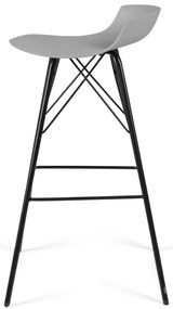 Сиви бар столове в комплект 2 бр. (височина на седалката 71 cm) Tori – Tenzo